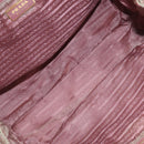 PRADA Hand Bag Nylon Pink Gold Auth 113965-10