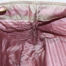 PRADA Hand Bag Nylon Pink Gold Auth 113965-21