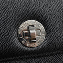 BVLGARI Hand Bag Leather Black Auth 113988-18