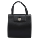 BVLGARI Hand Bag Leather Black Auth 113988-13