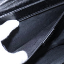 BVLGARI Hand Bag Leather Black Auth 113988-24