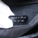 BVLGARI Hand Bag Leather Black Auth 113988-12