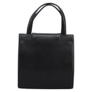 BVLGARI Hand Bag Leather Black Auth 113988-2