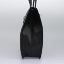 BVLGARI Hand Bag Leather Black Auth 113988-3