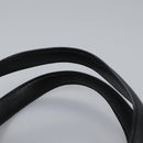 BVLGARI Hand Bag Leather Black Auth 113988-8