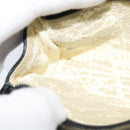 CHANEL COCO Mark Pouch Caviar Skin Black Gold CC Auth 114009-18