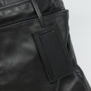 PRADA Hand Bag Leather 2way Black Silver Auth 114042-18