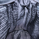 PRADA Hand Bag Leather 2way Black Silver Auth 114042-21