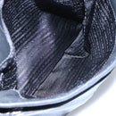 PRADA Hand Bag Leather 2way Black Silver Auth 114042-23