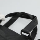 PRADA Hand Bag Leather 2way Black Silver Auth 114042-8