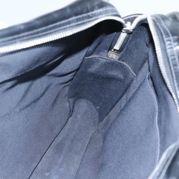 CHANEL Matelasse Shoulder Bag Patent leather Black Gold CC Auth 114045