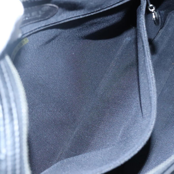 CHANEL Matelasse Shoulder Bag Patent leather Black Gold CC Auth 114045