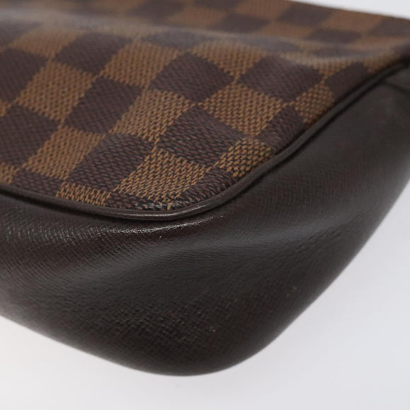 LOUIS VUITTON Damier Ebene Trousse makeup Pouch N51982 LV Auth 114084