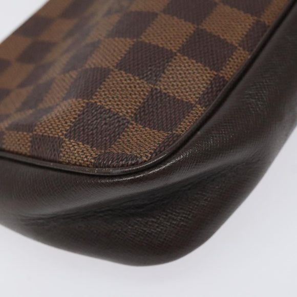 LOUIS VUITTON Damier Ebene Trousse makeup Pouch N51982 LV Auth 114084
