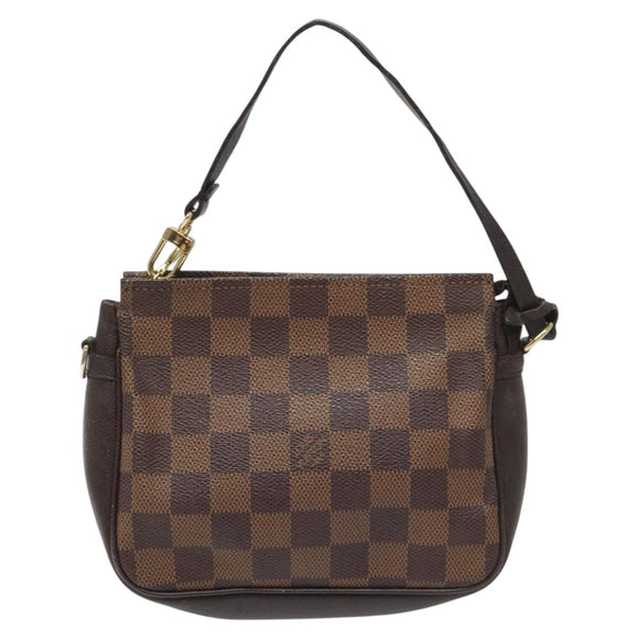 LOUIS VUITTON Damier Ebene Trousse makeup Pouch N51982 LV Auth 114084