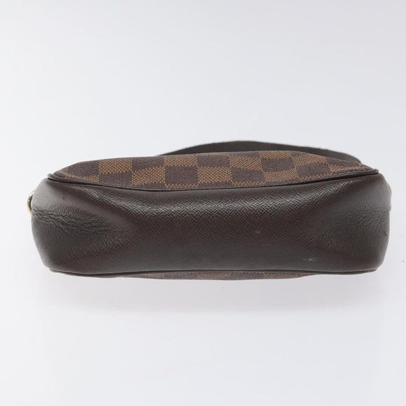 LOUIS VUITTON Damier Ebene Trousse makeup Pouch N51982 LV Auth 114084