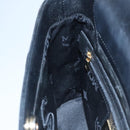 MCM Hand Bag Leather Black Gold Auth 114096-18