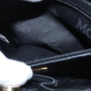 MCM Hand Bag Leather Black Gold Auth 114096-20