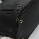 MCM Tote Bag Leather Black Gold Auth 114097-15