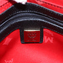 MCM Tote Bag Leather Black Gold Auth 114097-17