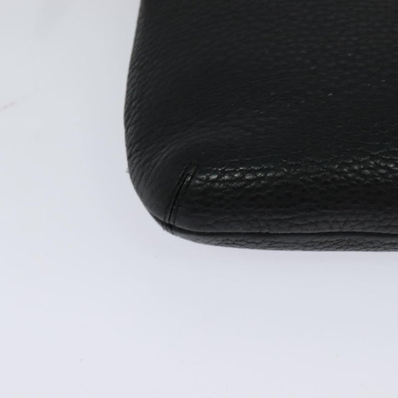 LOEWE Shoulder Bag Leather Black Auth 114108