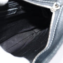 LOEWE Shoulder Bag Leather Black Auth 114108-18