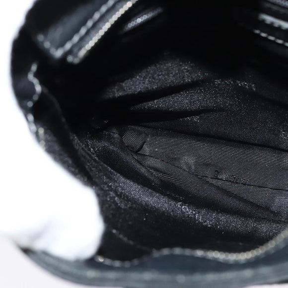 LOEWE Shoulder Bag Leather Black Auth 114108