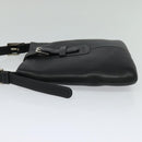 LOEWE Shoulder Bag Leather Black Auth 114108-3