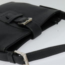 LOEWE Shoulder Bag Leather Black Auth 114108-6