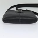 LOEWE Shoulder Bag Leather Black Auth 114108-5