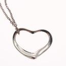 TIFFANY&Co. Open Heart Necklace Ag925 Silver Auth 114128-11