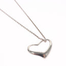 TIFFANY&Co. Open Heart Necklace Ag925 Silver Auth 114128-3