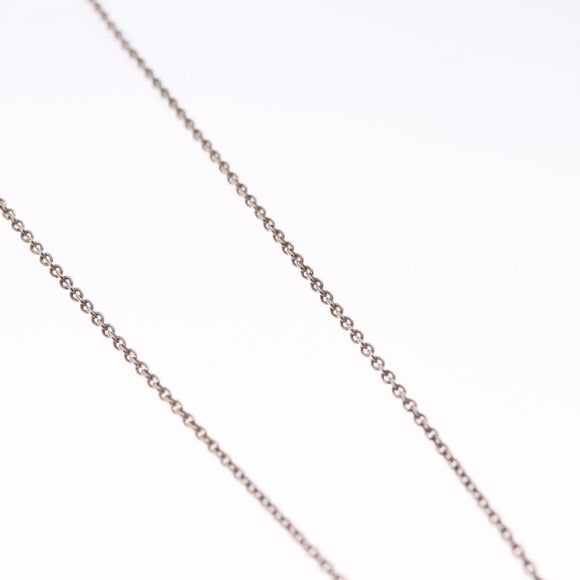 TIFFANY&Co. Open Heart Necklace Ag925 Silver Auth 114128