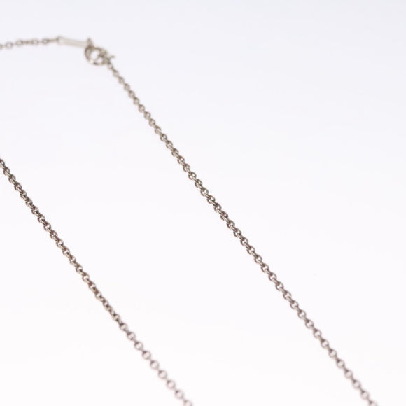 TIFFANY&Co. Open Heart Necklace Ag925 Silver Auth 114128