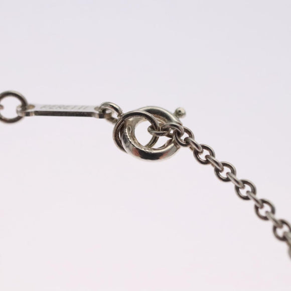 TIFFANY&Co. Open Heart Necklace Ag925 Silver Auth 114128