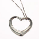 TIFFANY&Co. Open Heart Necklace Ag925 Silver Auth 114129-12