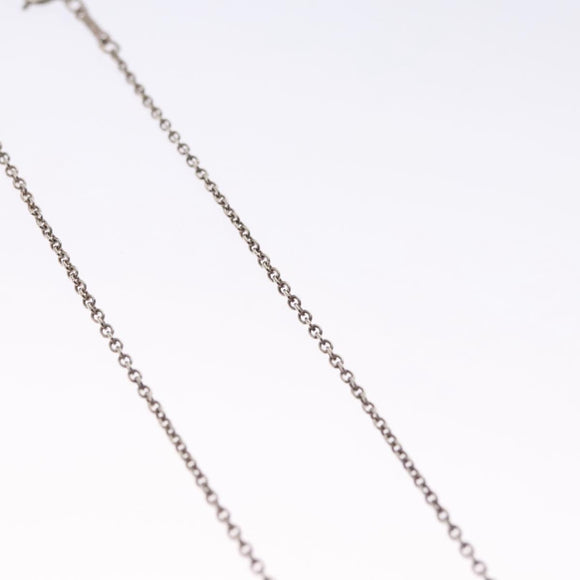 TIFFANY&Co. Open Heart Necklace Ag925 Silver Auth 114129