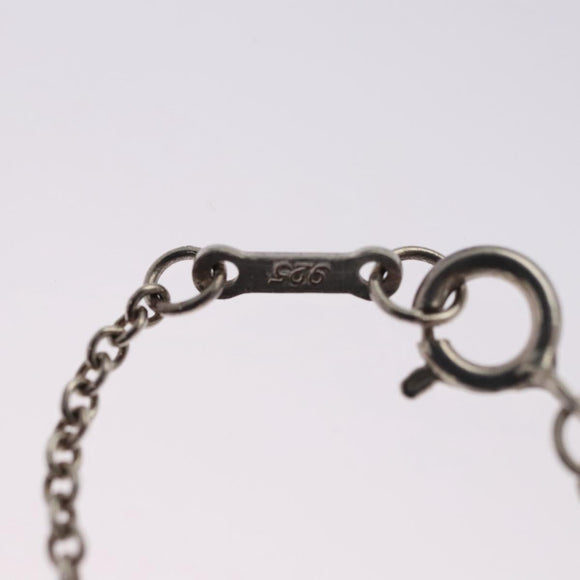 TIFFANY&Co. Open Heart Necklace Ag925 Silver Auth 114129