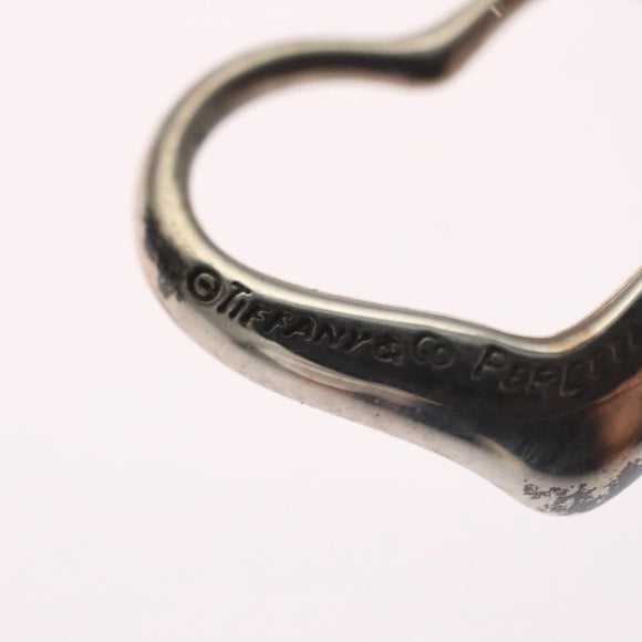 TIFFANY&Co. Open Heart Necklace Ag925 Silver Auth 114130