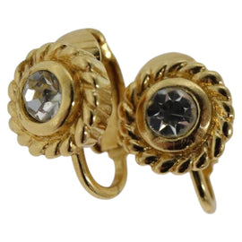 Christian Dior Earring metal Gold Auth 114132