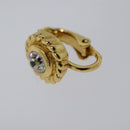 Christian Dior Earring metal Gold Auth 114132-10