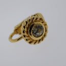 Christian Dior Earring metal Gold Auth 114132-2