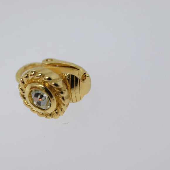 Christian Dior Earring metal Gold Auth 114132