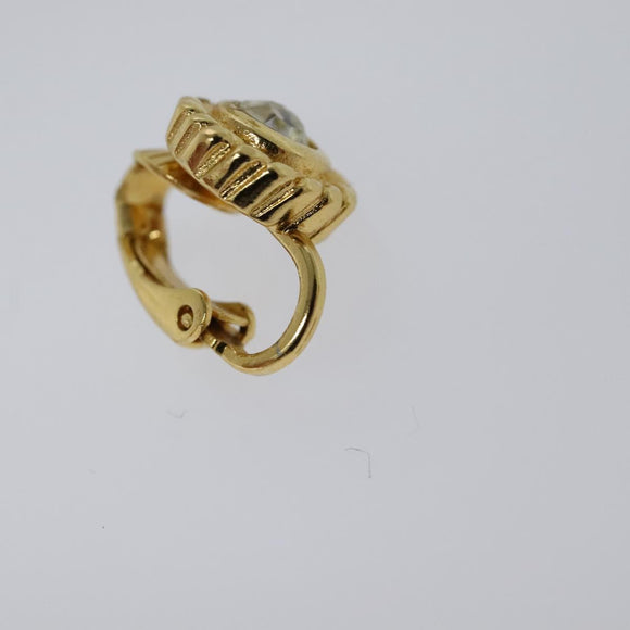Christian Dior Earring metal Gold Auth 114132