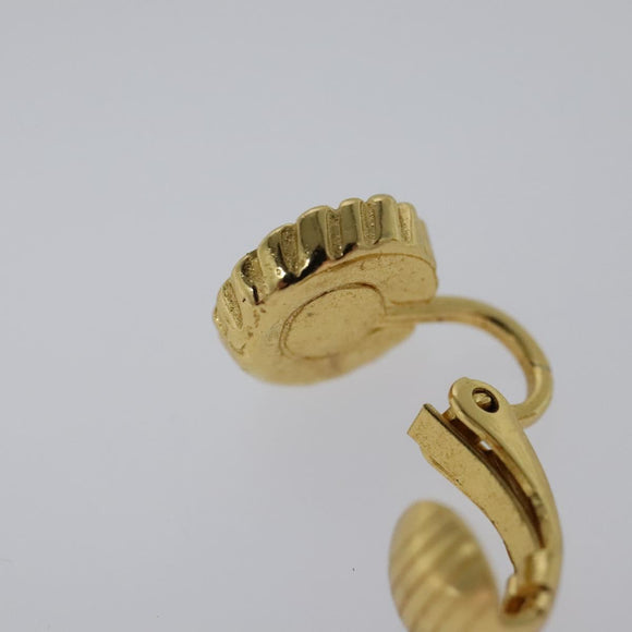 Christian Dior Earring metal Gold Auth 114132