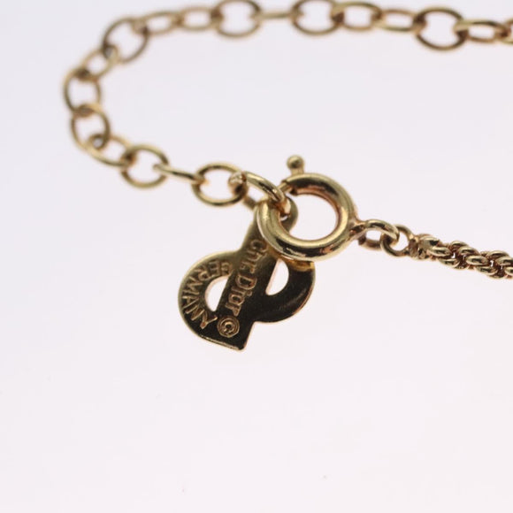 Christian Dior Necklace metal Gold Auth 114137