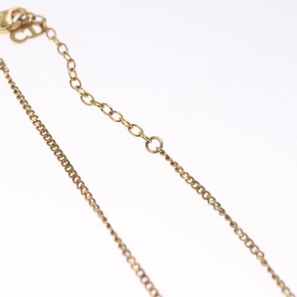 Christian Dior Necklace metal Gold Auth 114141