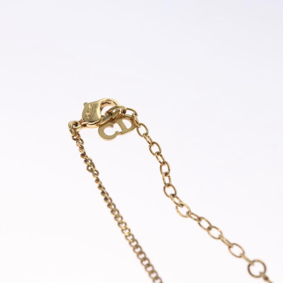 Christian Dior Necklace metal Gold Auth 114141