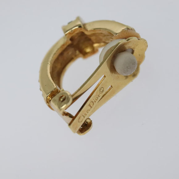 Christian Dior Earring metal Gold Auth 114143