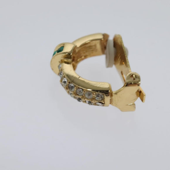 Christian Dior Earring metal Gold Auth 114143